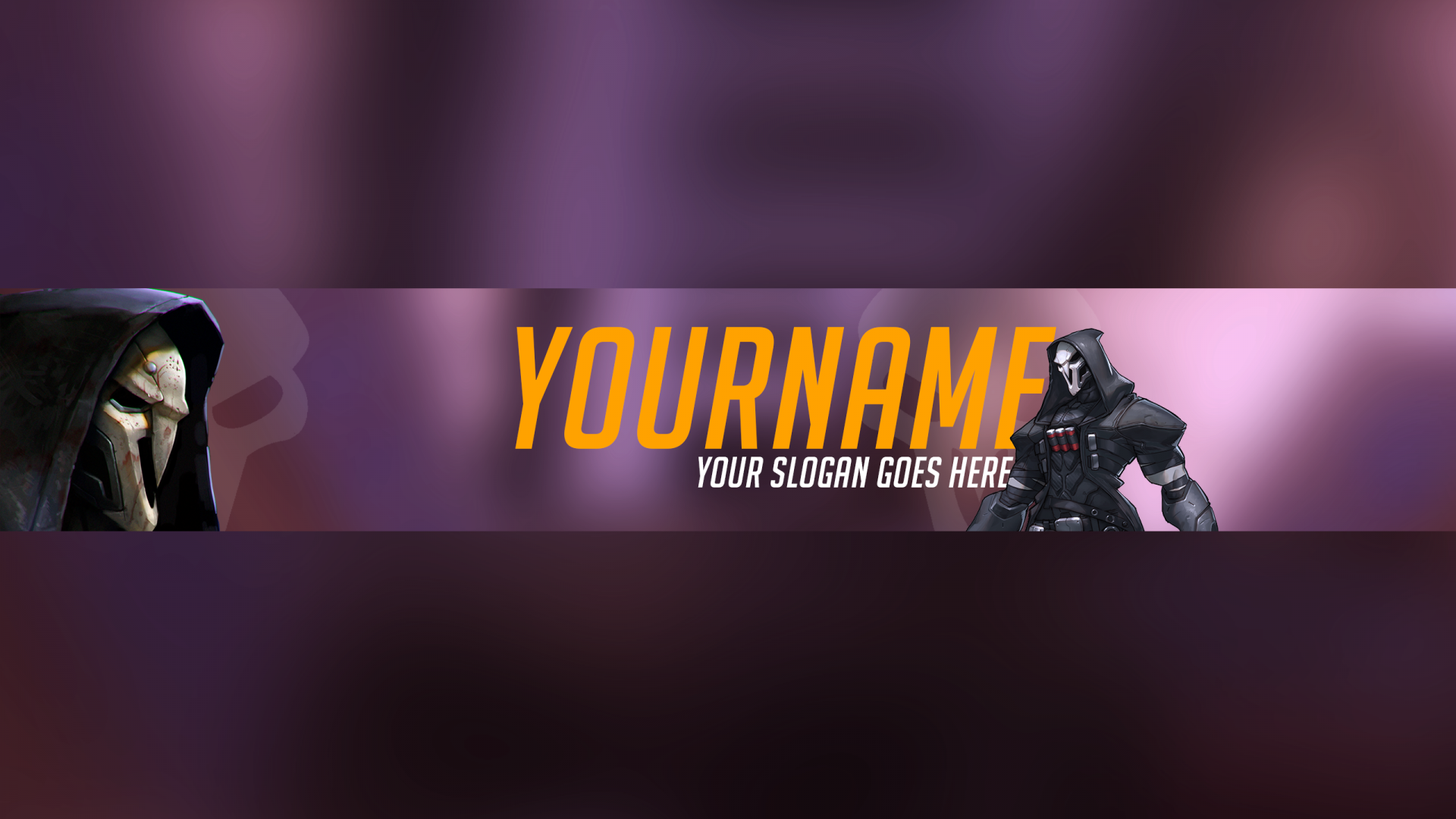 Free Overwatch Reaper YouTube Banner Template | 5ergiveaways