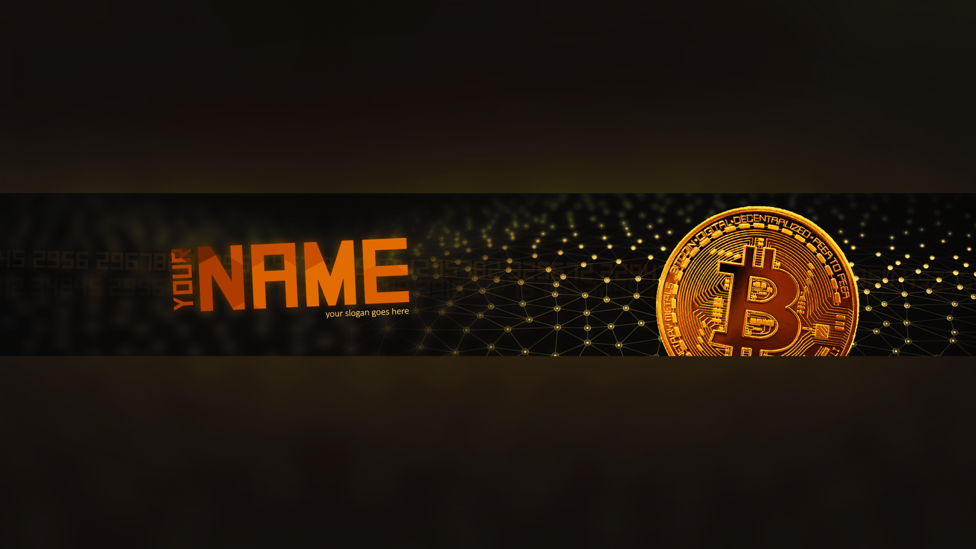 Free Bitcoin YouTube Banner Template - 5ergiveaways