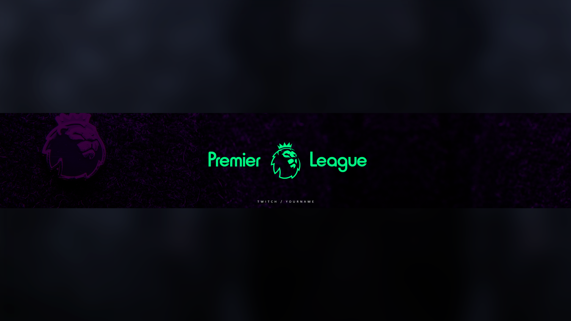 Free Premier League YouTube Banner Template - 5ergiveaways