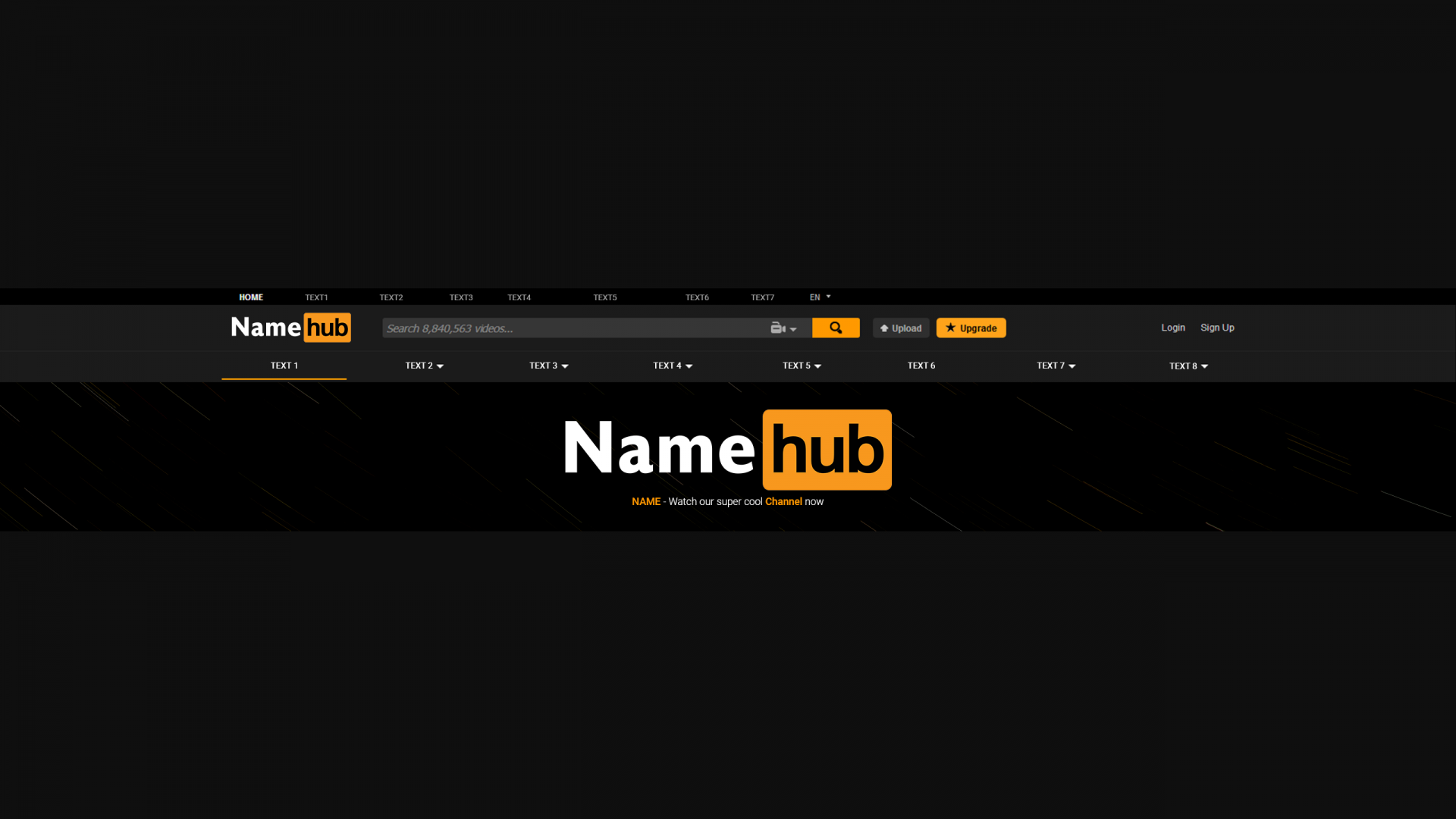 Free The Hub YouTube Banner Template | 5ergiveaways
