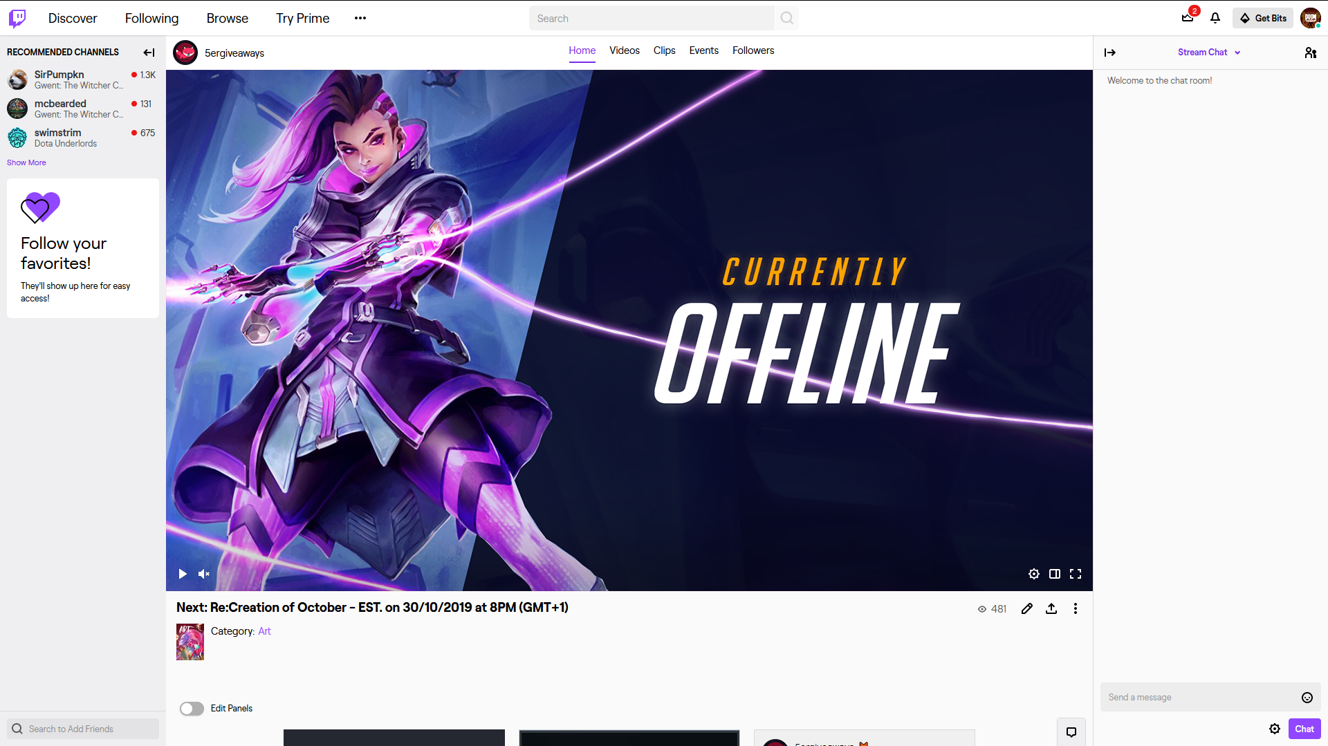 Overwatch Twitch Example
