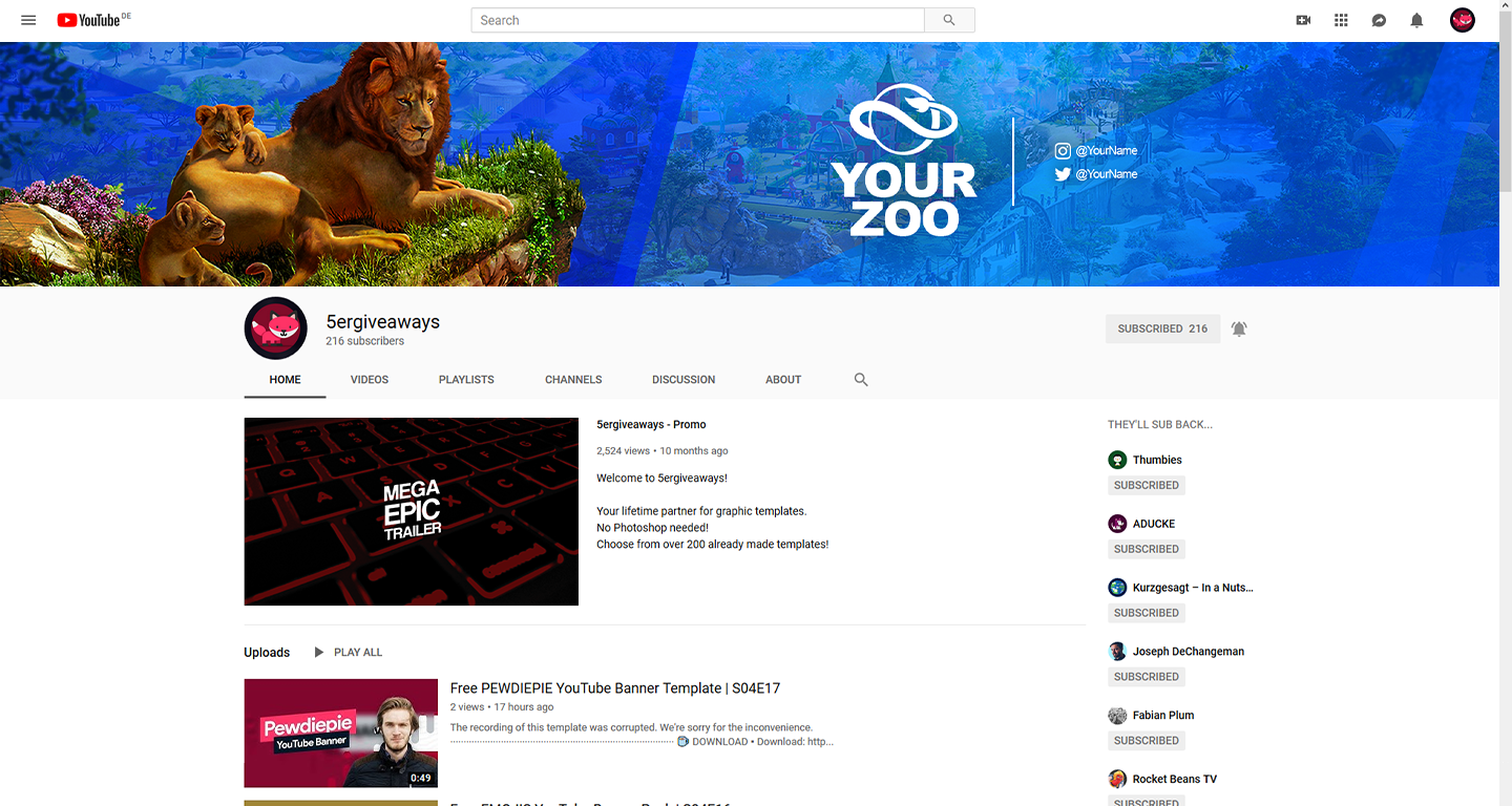 Planet Zoo Banner Example