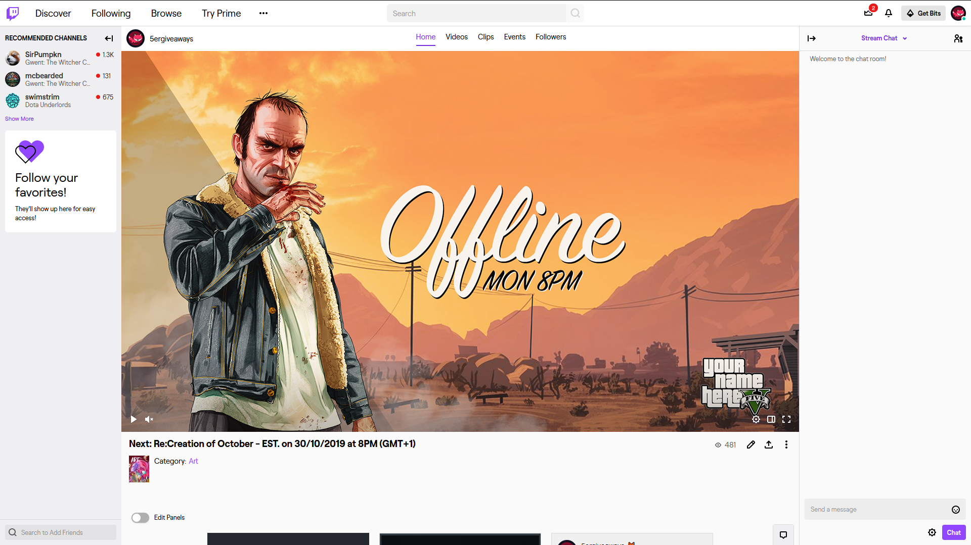 GTA V Live Twitch Example