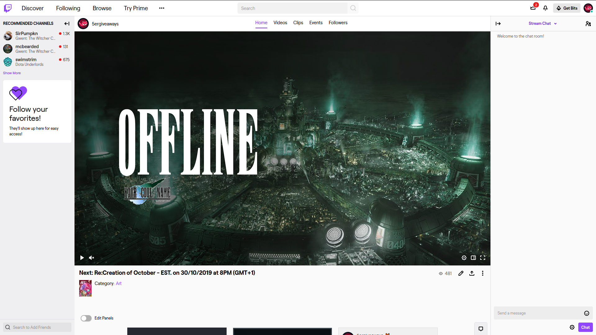 FF7 Twitch Example