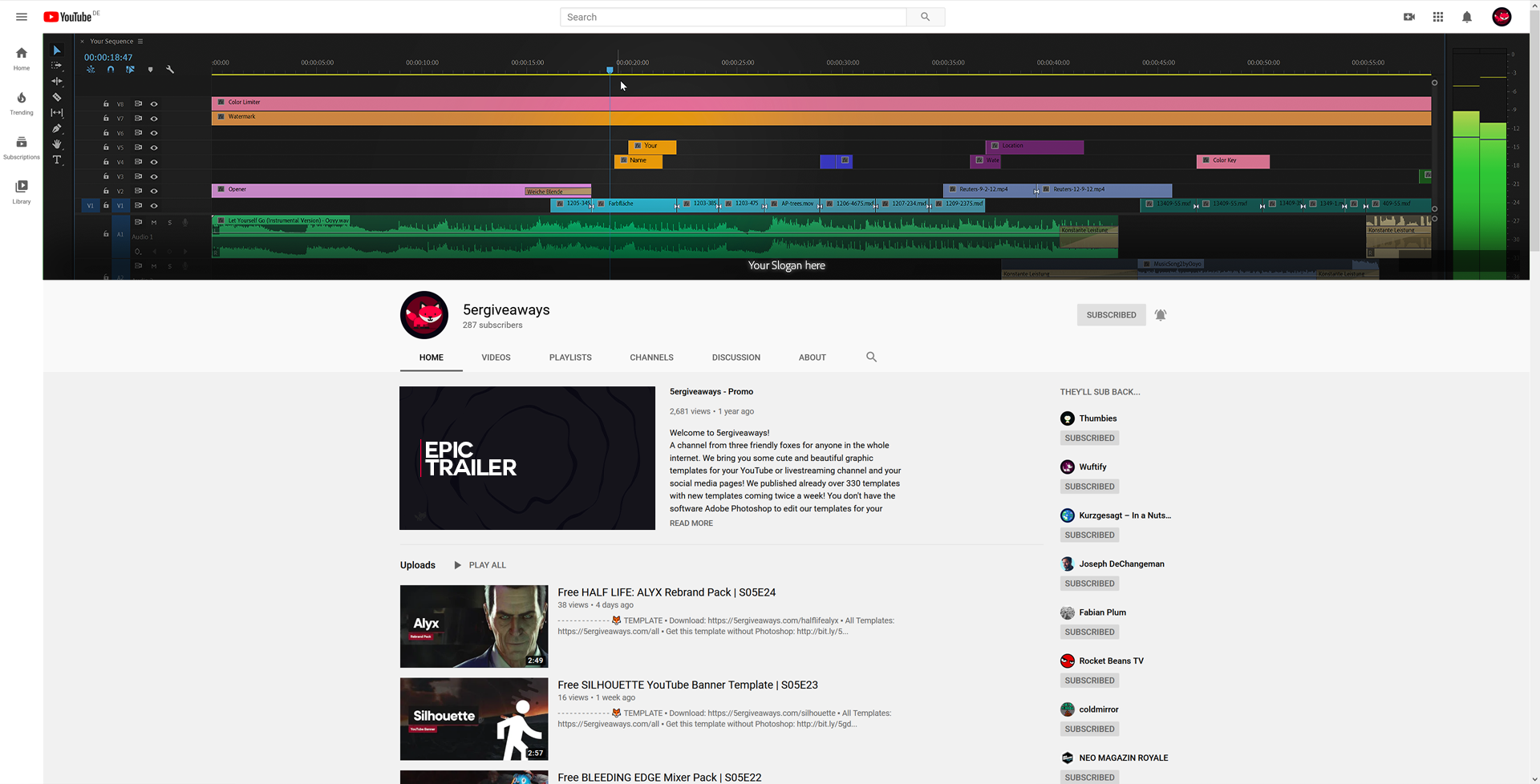 Premiere Pro Banner Example