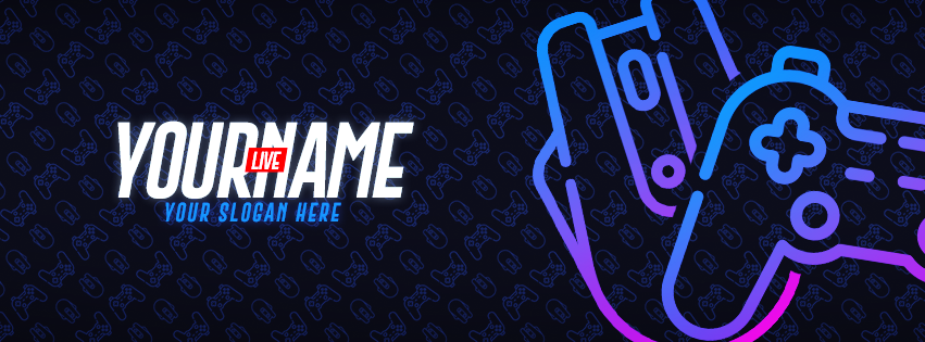 Live Gaming Facebook Cover